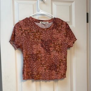 Wild Fable Women's Pink Floral Top medium